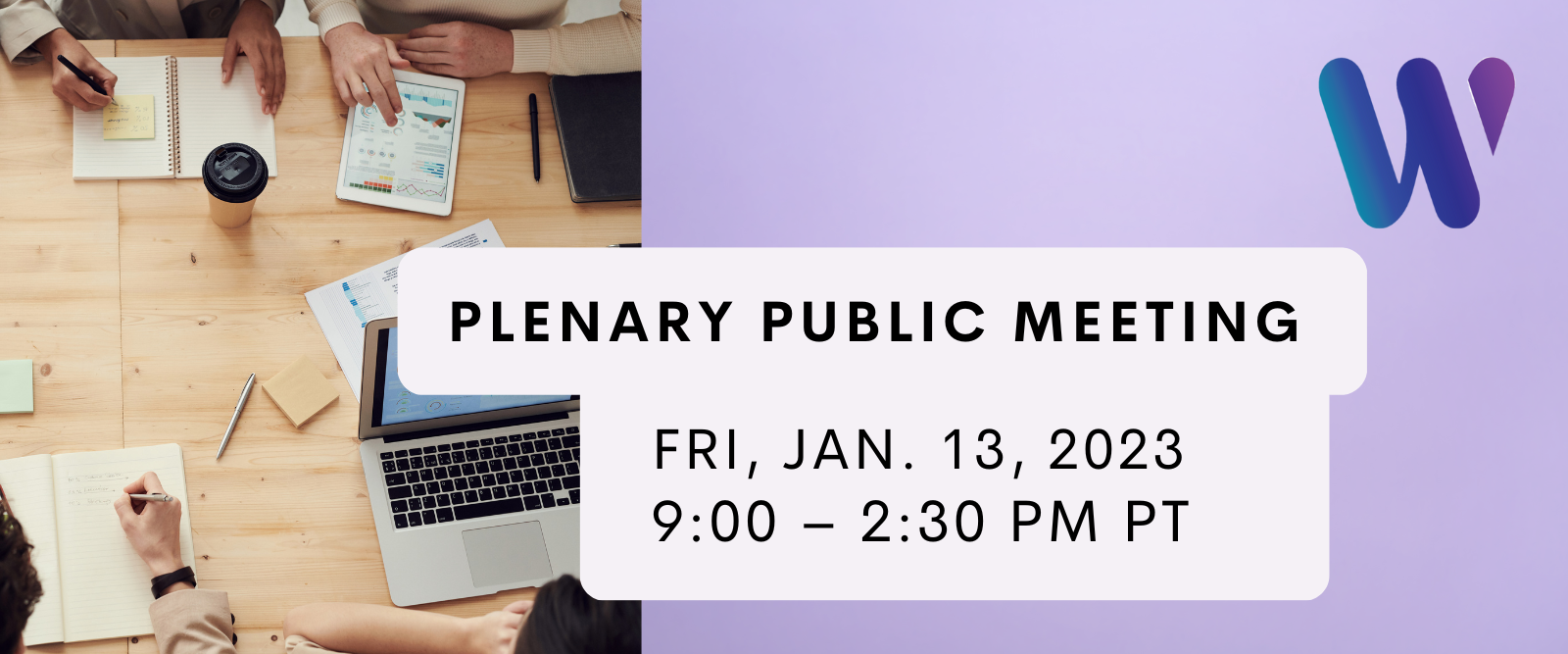 Notice of WSWC's January 13, 2023 Public Plenary Meeting