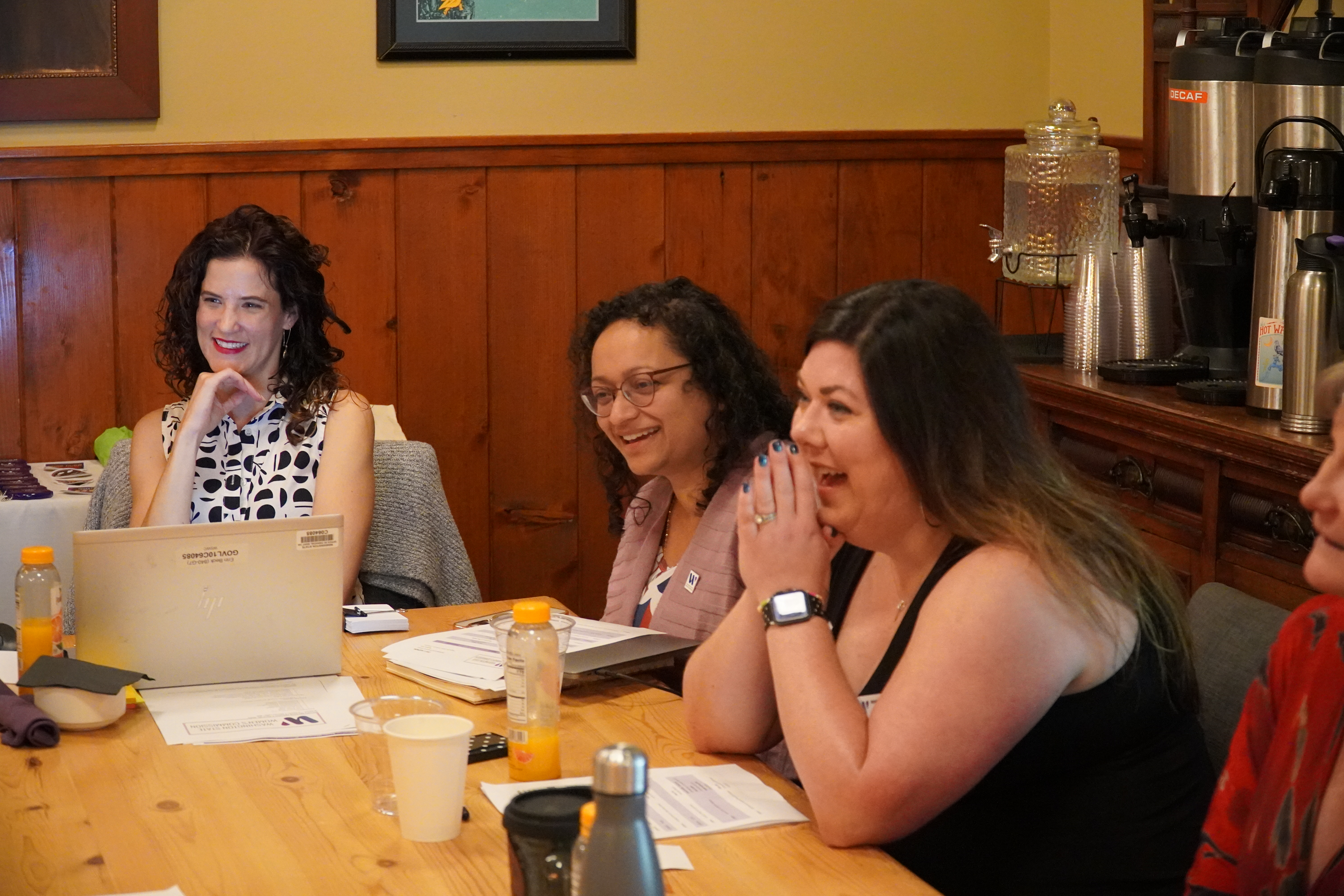 Commissioners Quinn Dalan, Riddhi Mukhopadhyay, and WSWC Staff Erin Beck