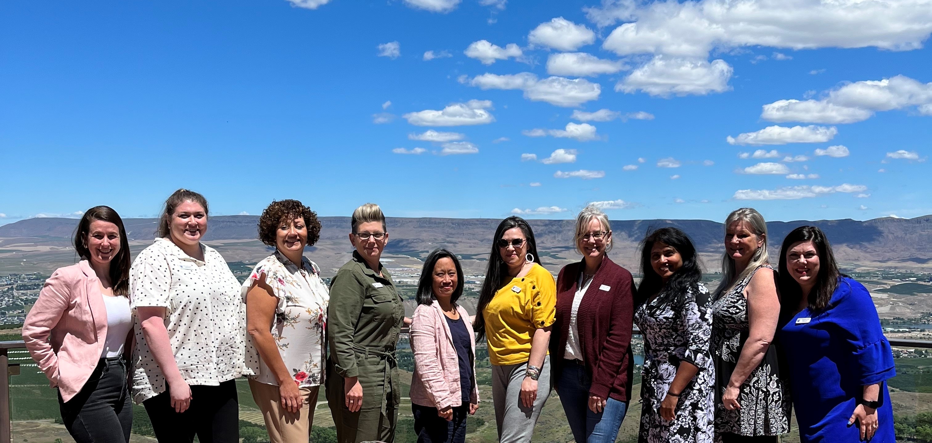 WSWC Commissioners with a view of the Wenatchee valley